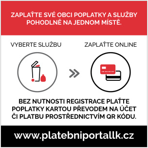 Zaplaťte své obci poplatky a služby pohodlně na jenom místě